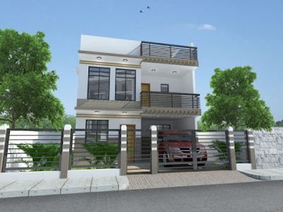 2 Storey Minimalist House Designs