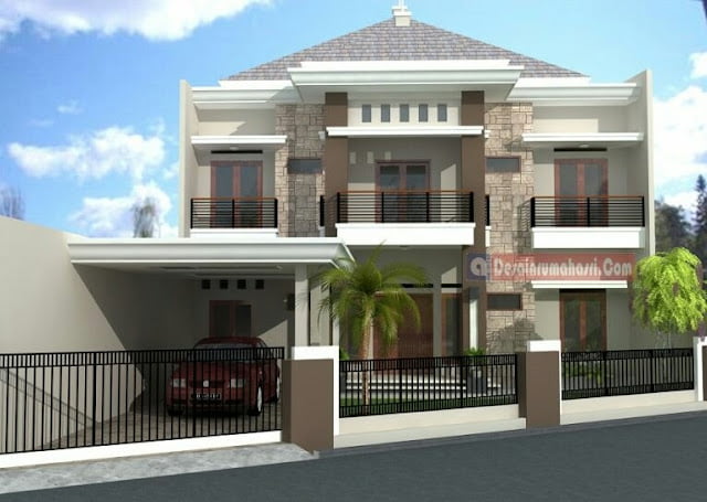 2-Story House with Balcony in Every Room