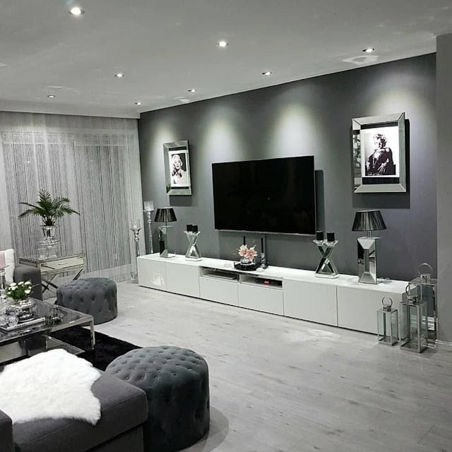 black and gray living room ideas