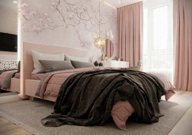 pink room decor ideas