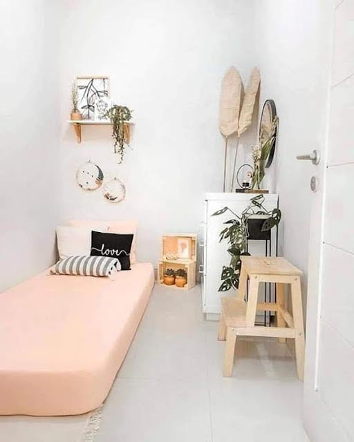 single deco bilik tidur kecil simple