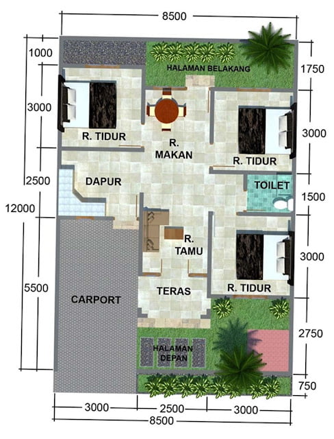 Simple House Designs 3 Bedrooms