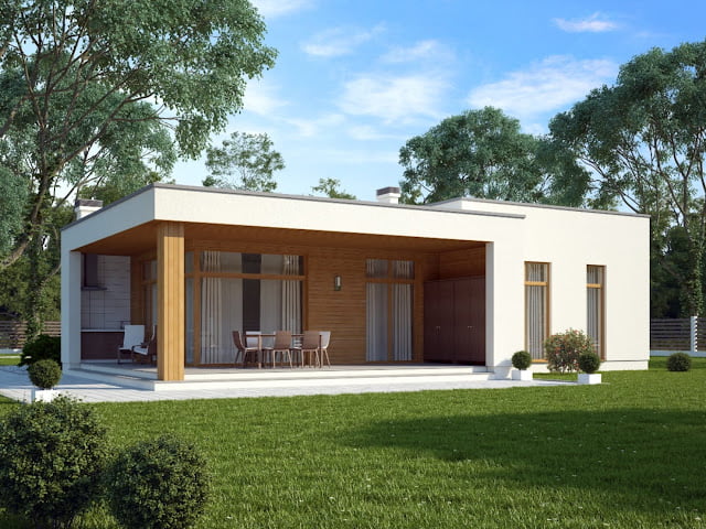 simple modern single floor house design