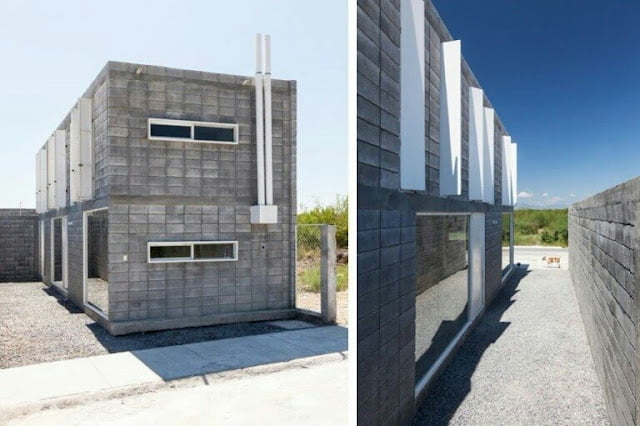 2 storey small house design with rooftop