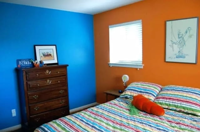 orange two colour combination for bedroom walls orange two colour combination for bedroom walls