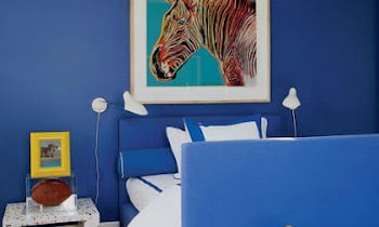 Dark Blue Aesthetic Bedroom