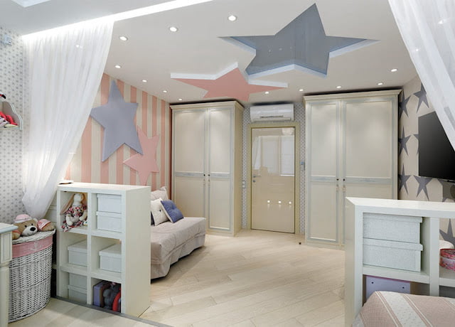 modern children's bedroom ceiling design ideas