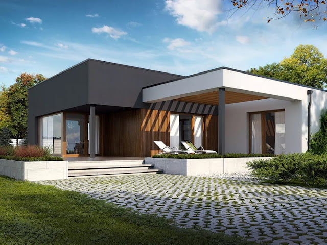 simple modern single floor house design