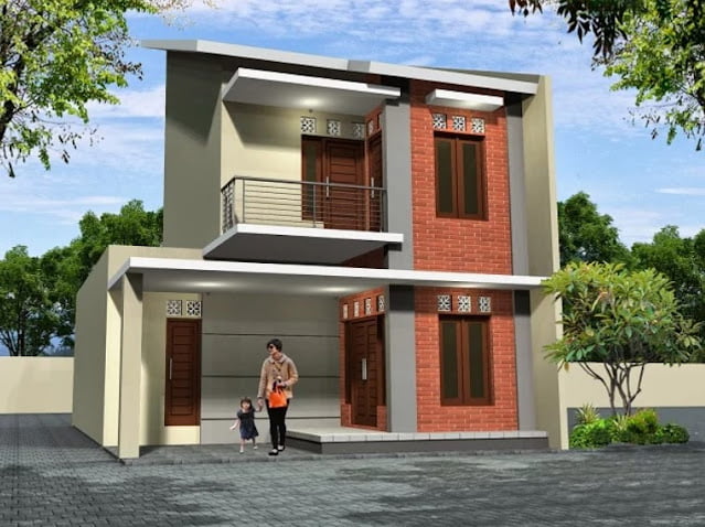Simple Village House Front Design