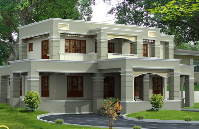 indian house colour combination outside