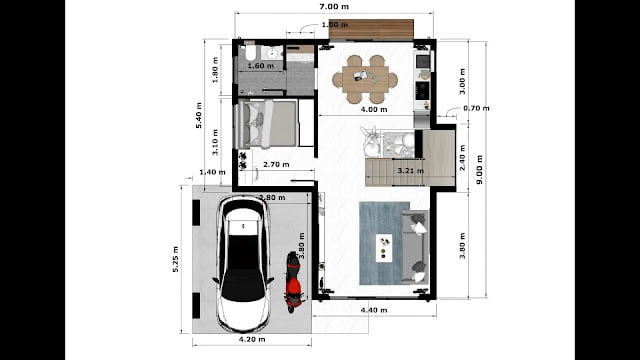 Desain Rumah 7×9 M 4 Kamar Tidur Desain Rumah 7×9 M 4 Kamar Tidur