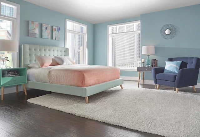 blue and pink bedroom ideas for adults