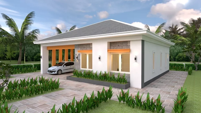 12x11 Meter 3 Bedroom House Design