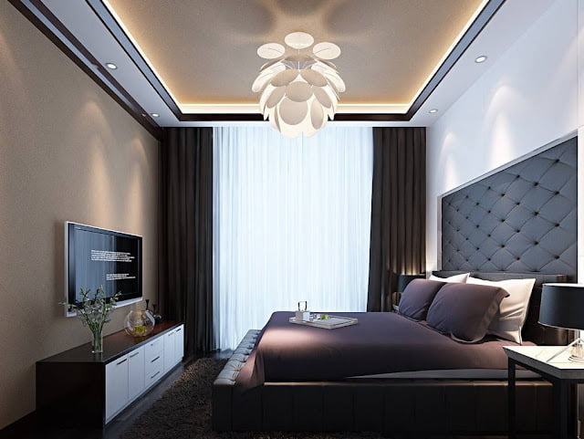unique modern small bedroom ceiling design