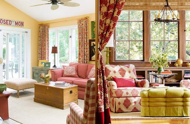 red and yellow living room decorating ideas