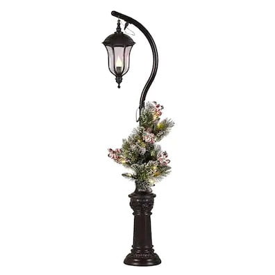 Christmas light post