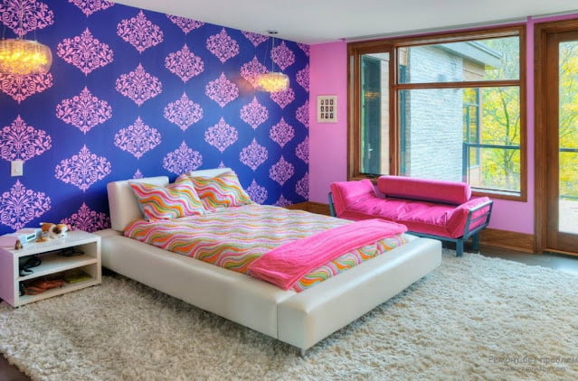 two colour combination for bedroom walls