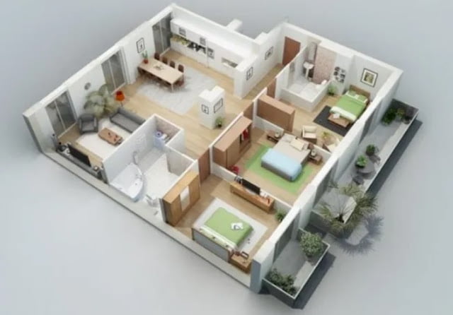 simple low budget modern 3 bedroom house design
