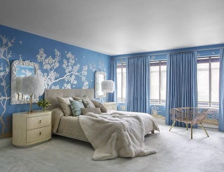 blue two colour combination for bedroom walls blue two colour combination for bedroom walls