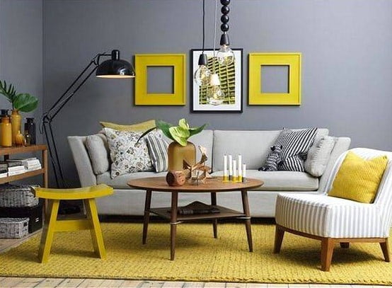 yellow home decor accessories