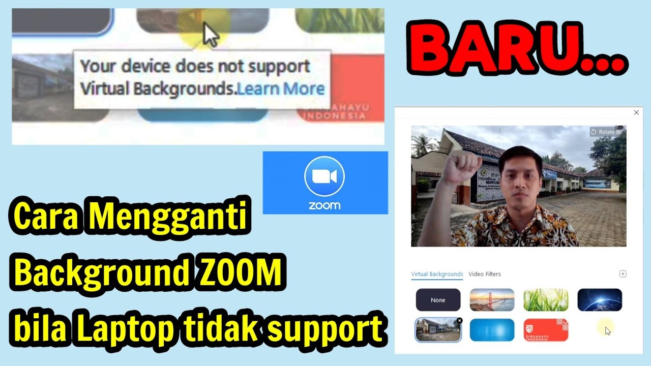 Cara Mengganti Background Zoom di Laptop Tanpa Green Screen