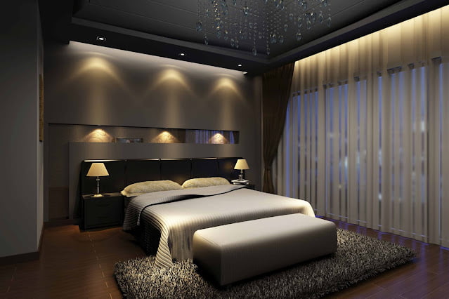 unique modern small bedroom ceiling design