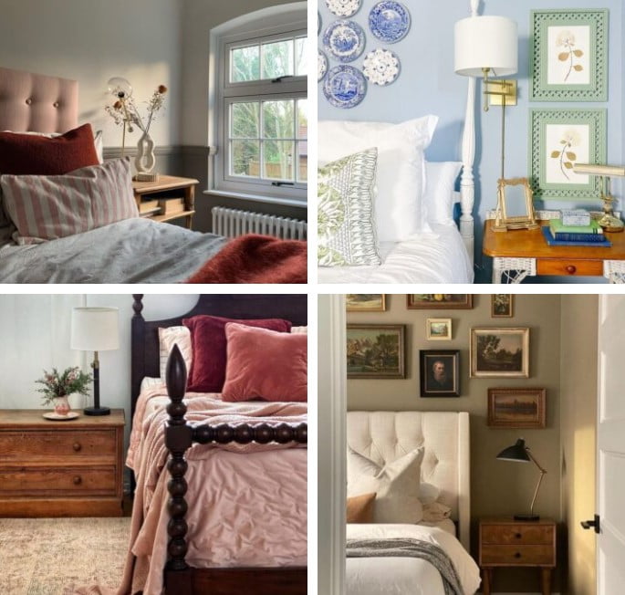 retro vintage aesthetic bedroom decor
