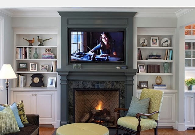 living room designs with wall mounted tv