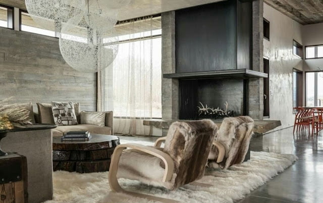 beautiful wooden house interior