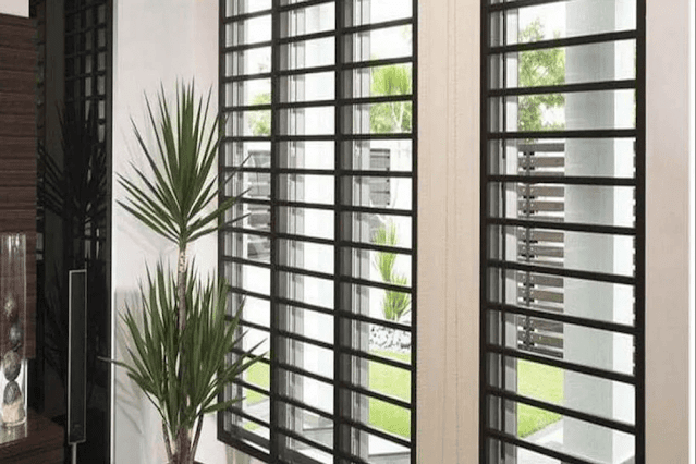 Dikey ve Yatay Minimalist Pencere Kafesi