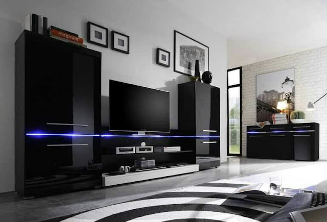 living room decorating ideas with black leather furniture