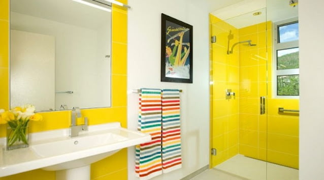 bold brights color for bathroom bold brights color for bathroom