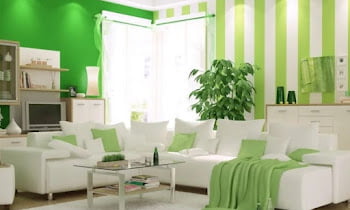 Modern Two Colour Combination for Living Room Walls
