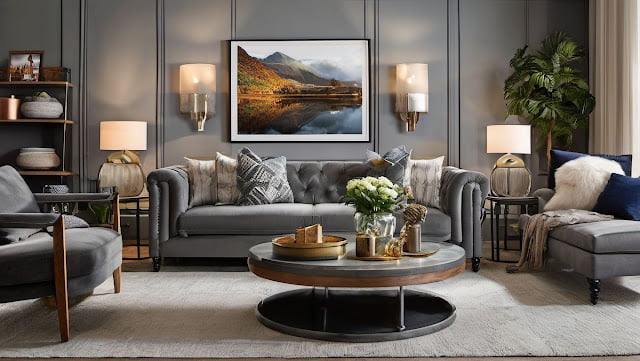 living room decor ideas grey couch