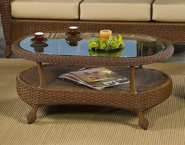 Furniture wicker on a rug Furniture wicker on a rug