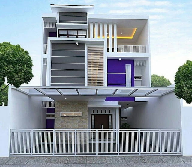 Minimalist House 2 Floor Full Fence