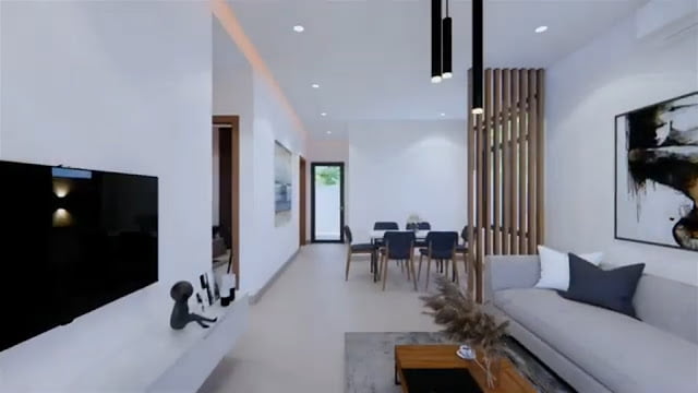 gambar ide desain rumah 7m x 11m 3 kamar