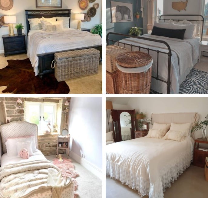 retro vintage aesthetic bedroom decor