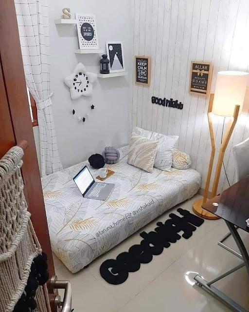 design bilik tidur remaja perempuan simple