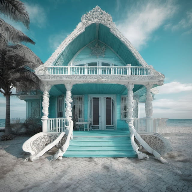 white colour combination for house exterior painting