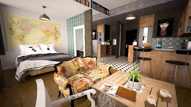 Small House interior design living room