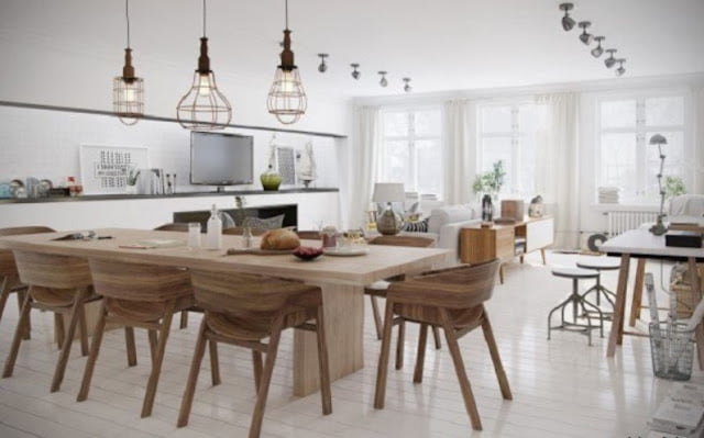scandinavian minimalist dining room