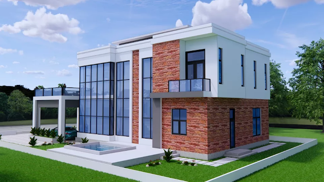 House Plan 11.5m x 21m 3 Bedrooms