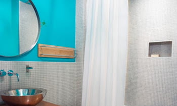 Look Different, Just Use A Bold Bright Color For The Bathroom