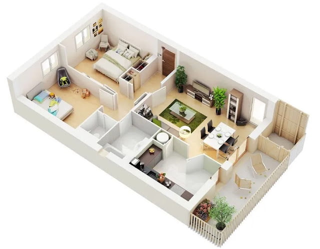 small 2 bedroom house plans and designs