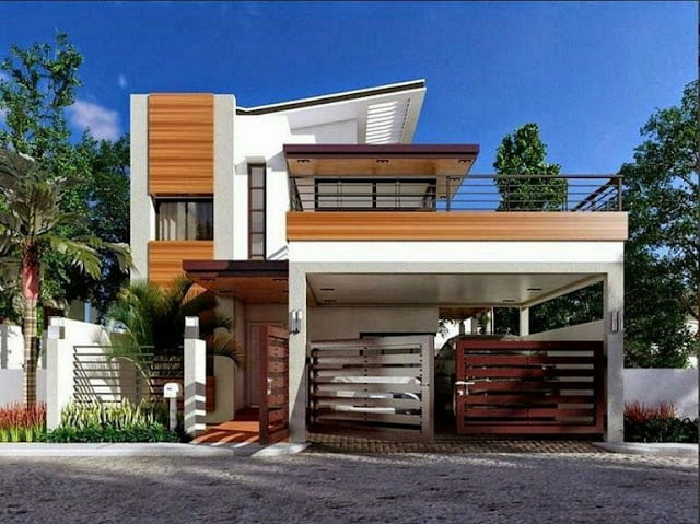 simple 2 storey minimalist house design
