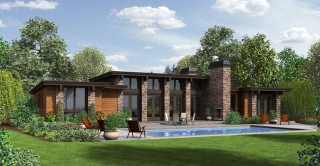 one story contemporary house plans