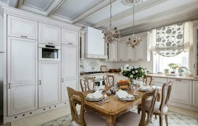 Provence style curtains for the kitchen Provence style curtains for the kitchen