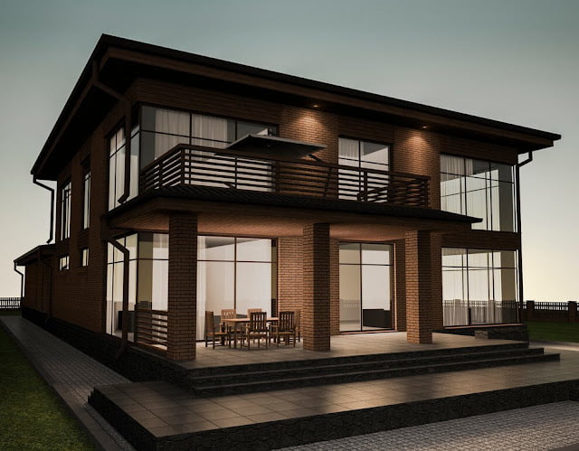 two story house plans with balconies