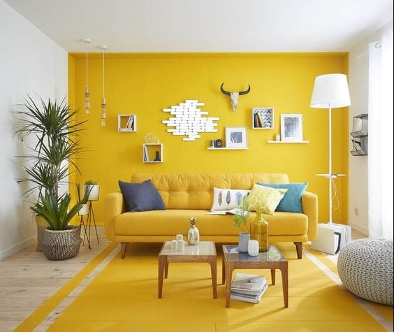 yellow home decor accessories